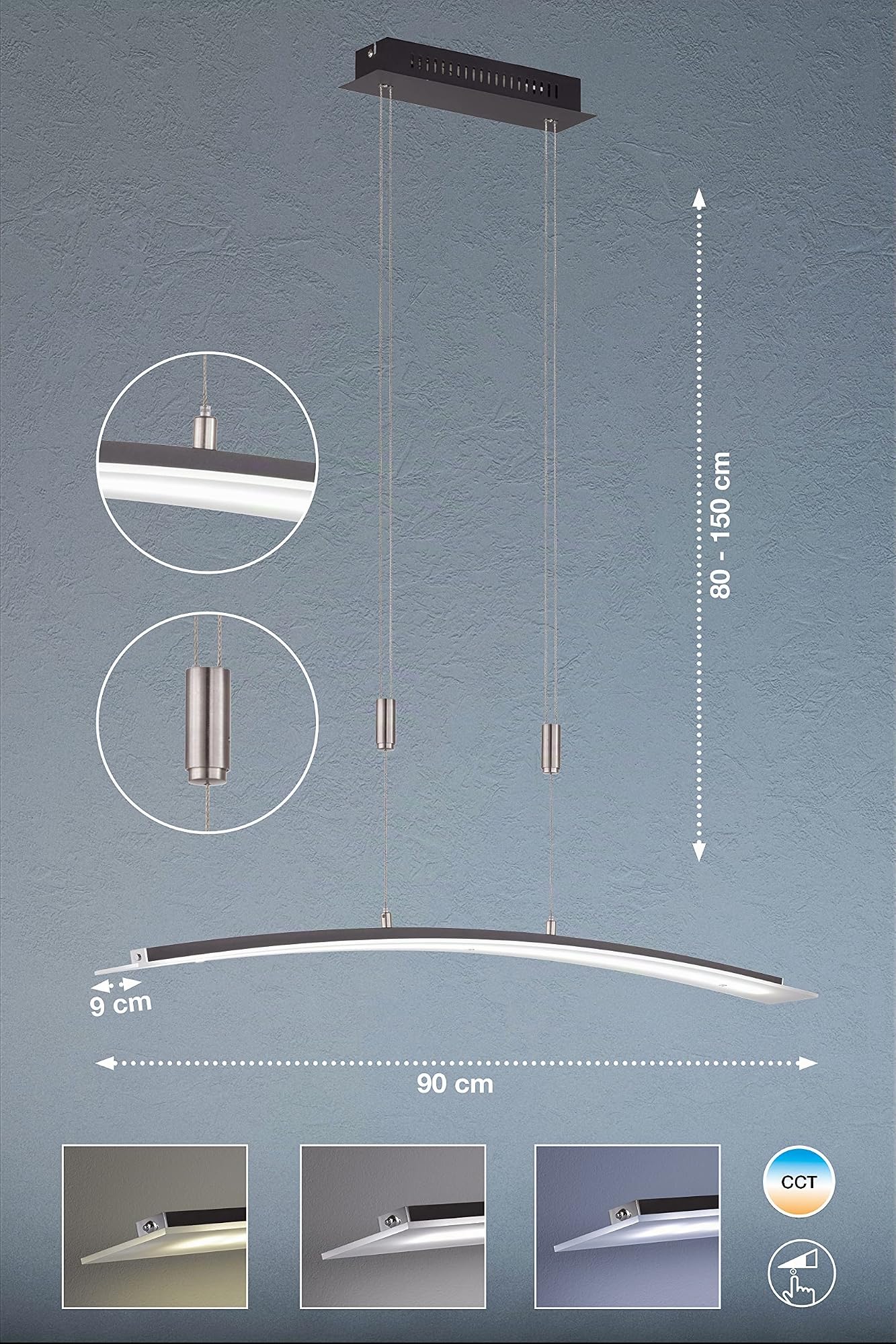 fischer-honsel-metis-pendelleuchte-sandschwarz-90x9cm-dimmbar-cct image 4