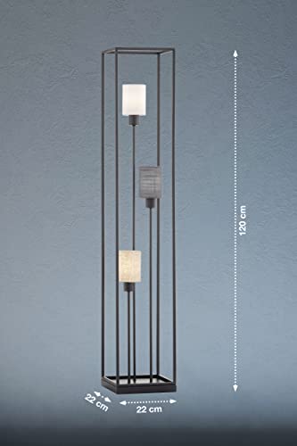 fischer-honsel-isko-stehleuchte-sandschwarz-122-5-cm-3x-e14-stoffschirme image 5