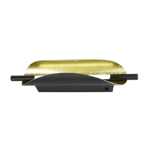 fischer-honsel-skal-wandleuchte-schwarz-gold-42-cm-dimmbar-3x-cct-led image 2