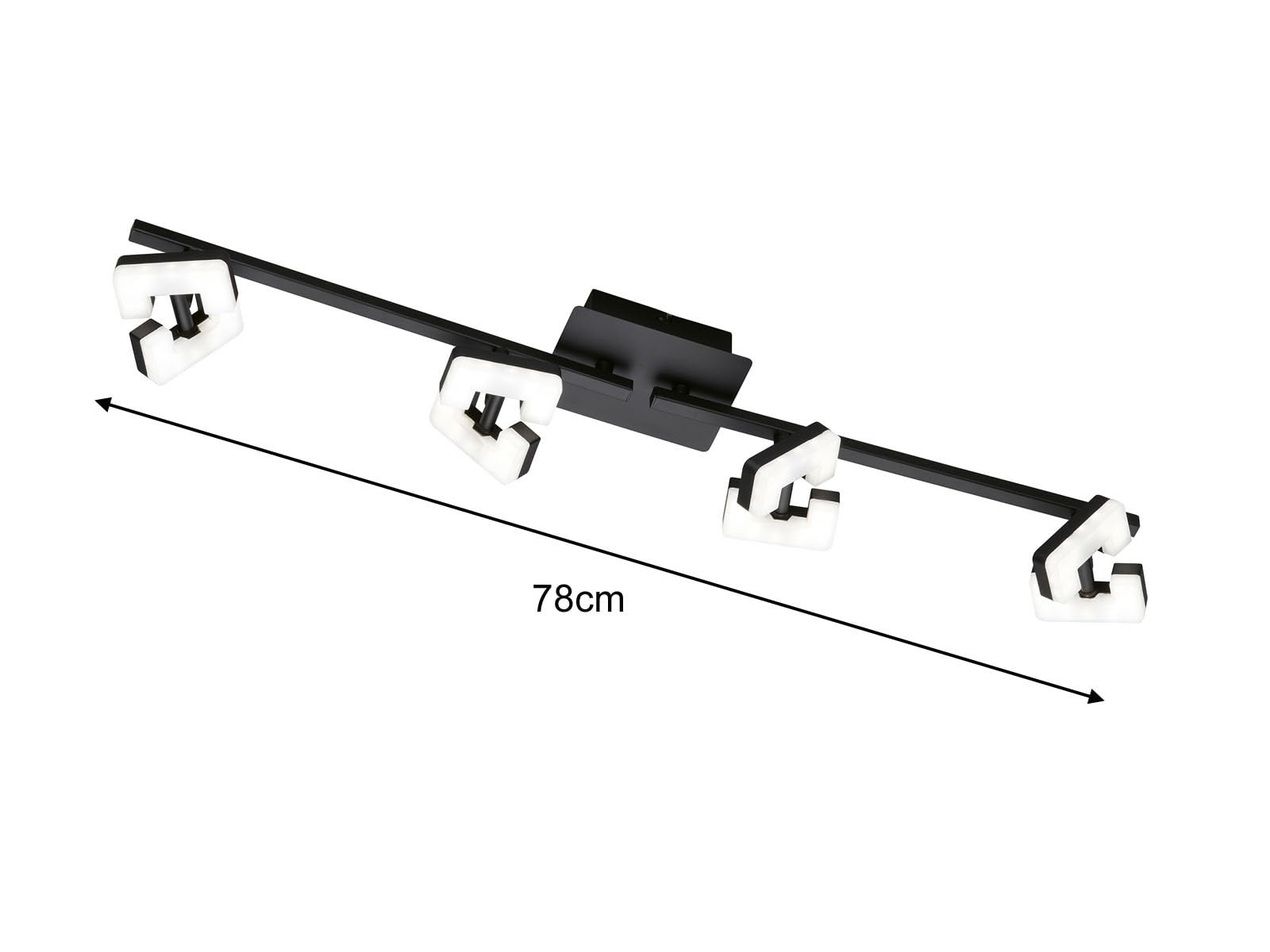 fischer-honsel-ray-deckenleuchte-sandschwarz-schwenkbar-78-cm-4x-led-2500-lm image 3