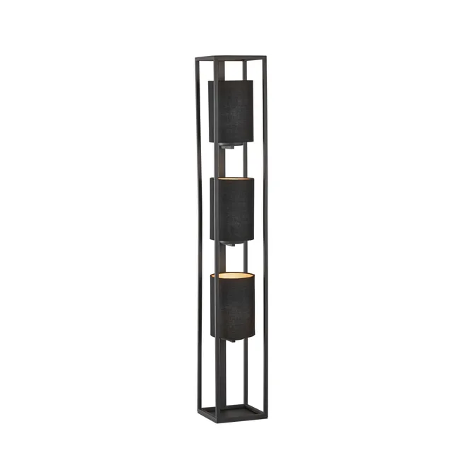 fischer-honsel-spenzer-stehleuchte-sandschwarz-130-cm-e27-stoffschirm image 1
