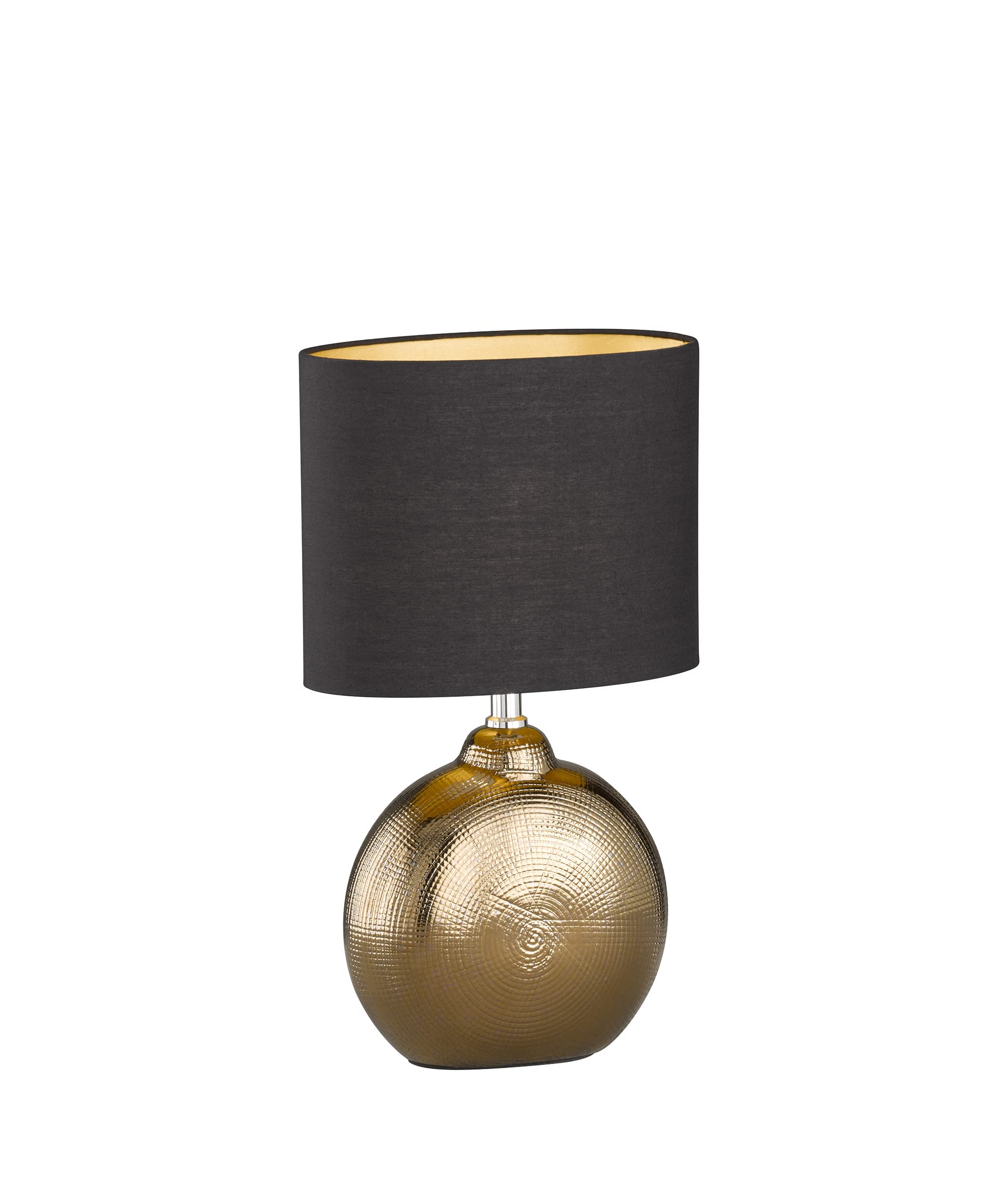 fischer-honsel-foro-tischleuchte-e14-bronze-antik-schwarz-gold-36-cm image 1