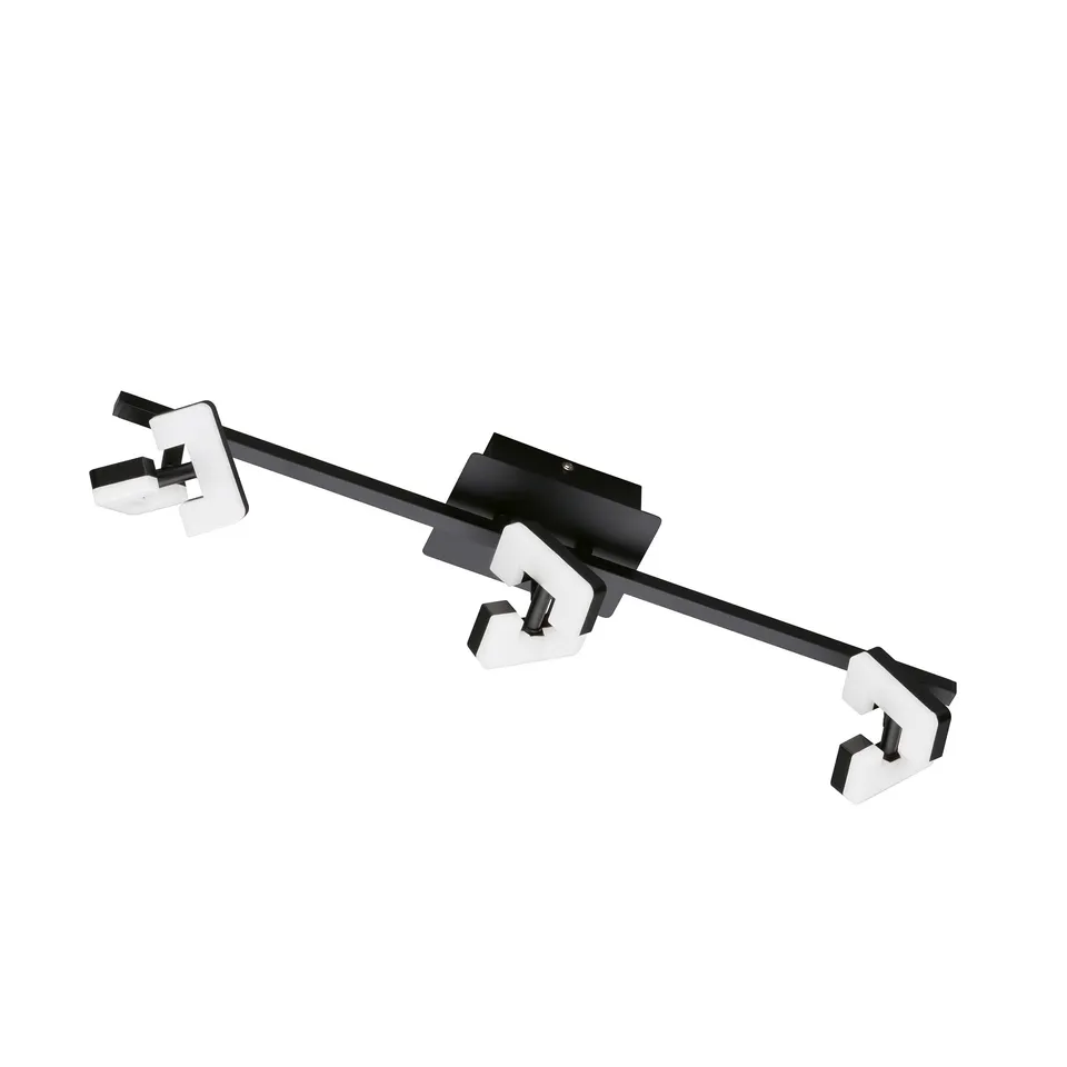 fischer-honsel-ray-led-deckenleuchte-3-flammig-sandschwarz-schwenkbar image 1