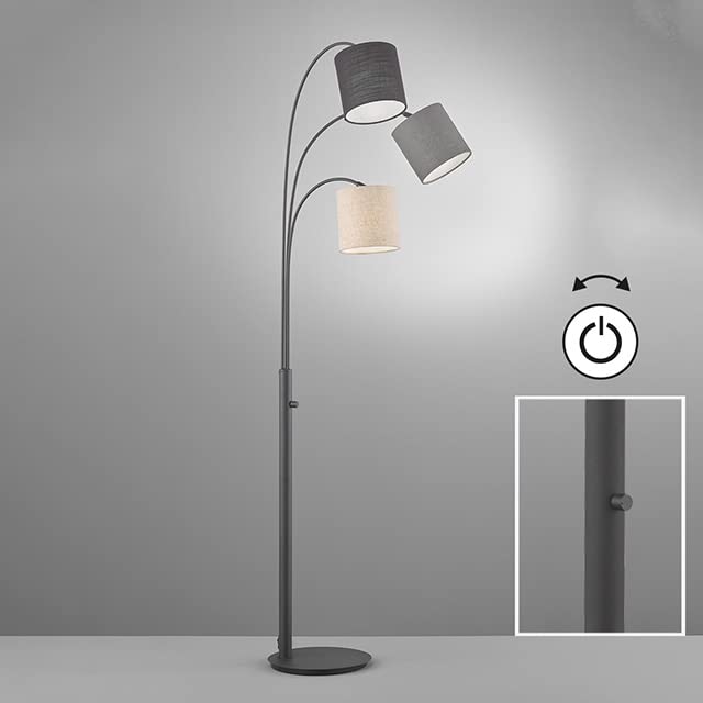 fischer-honsel-shade-stehlampe-3-flammig-leinen-sandschwarz image 5
