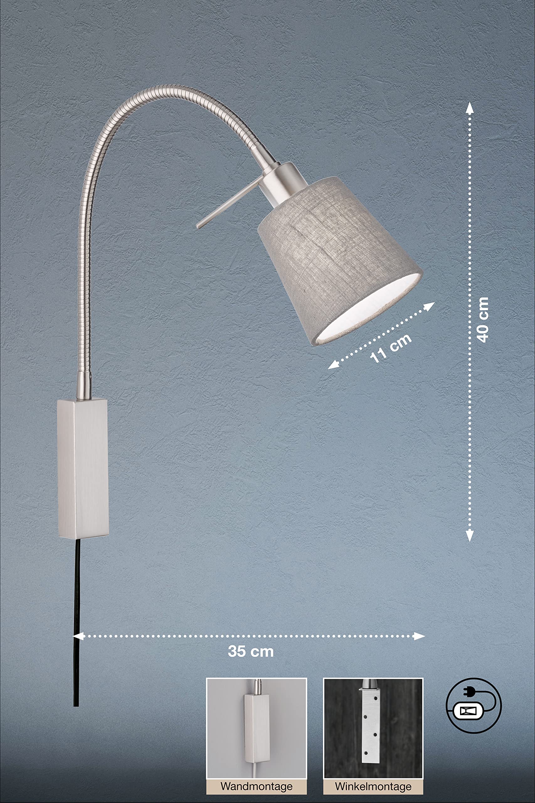 fischer-honsel-flex-wandleuchte-wolke-e14-grau-leinen-mit-schnurschalter image 4
