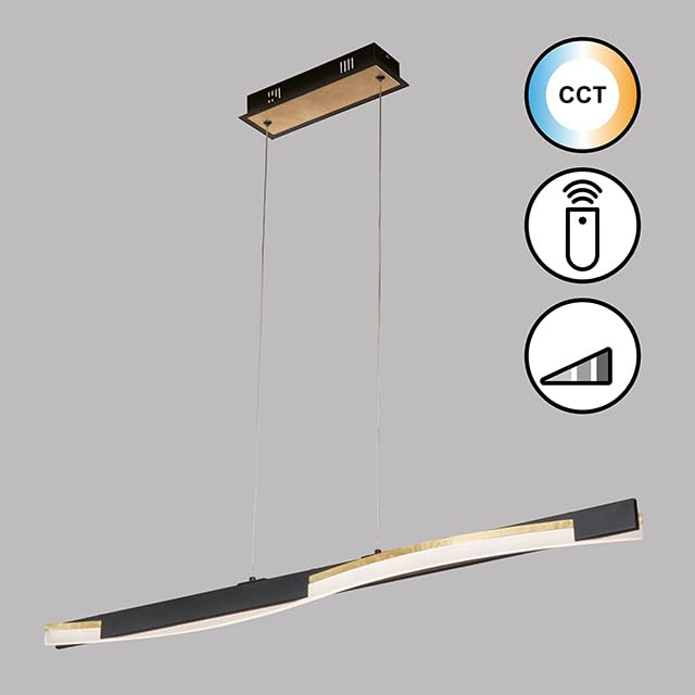 fischer-honsel-bridge-led-pendelleuchte-schwarz-gold-100-cm-dimmbar-cct image 3