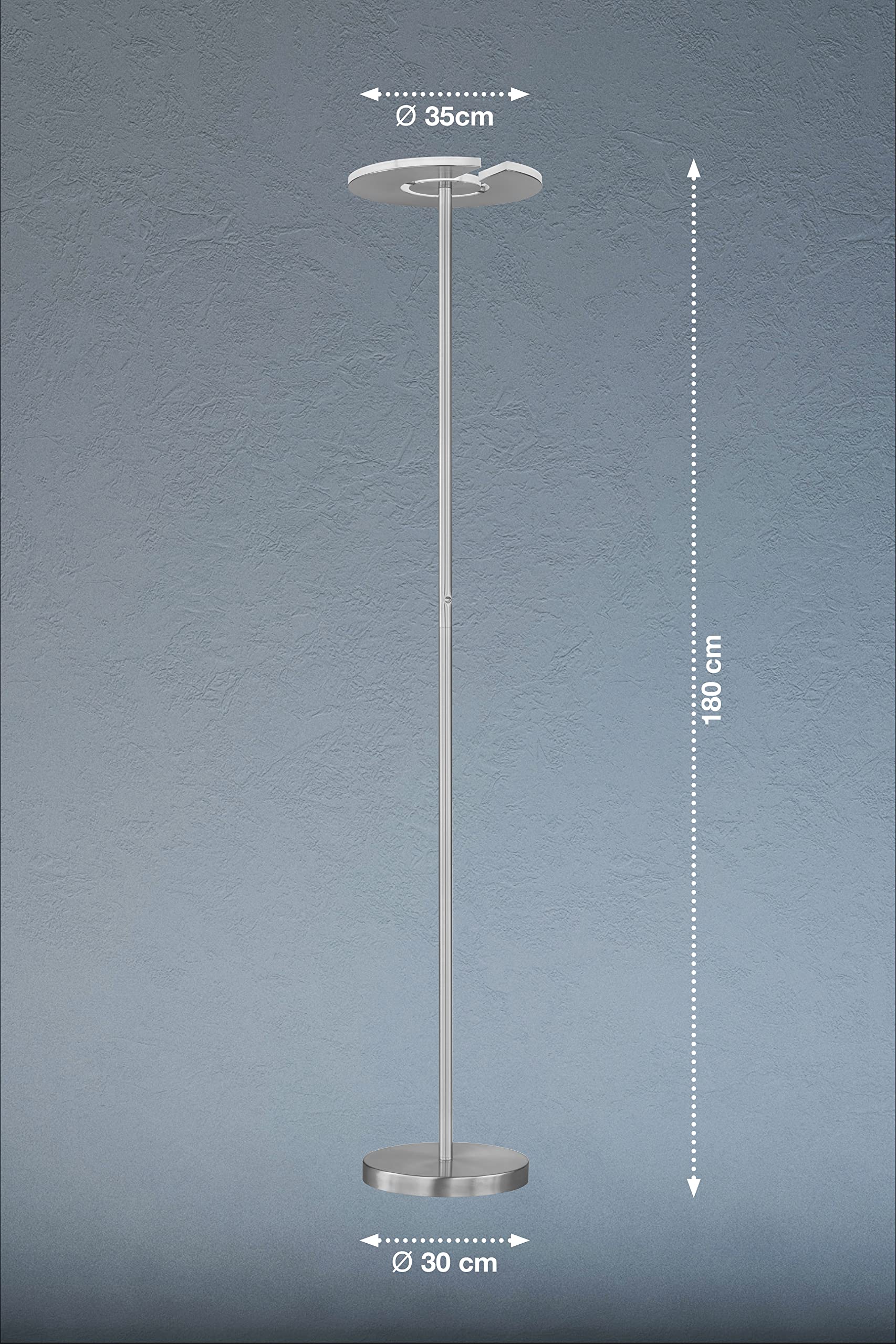 fischer-honsel-dent-stehleuchte-nickelfarben-matt-chrom-dimmbar-neigbar-cct image 2