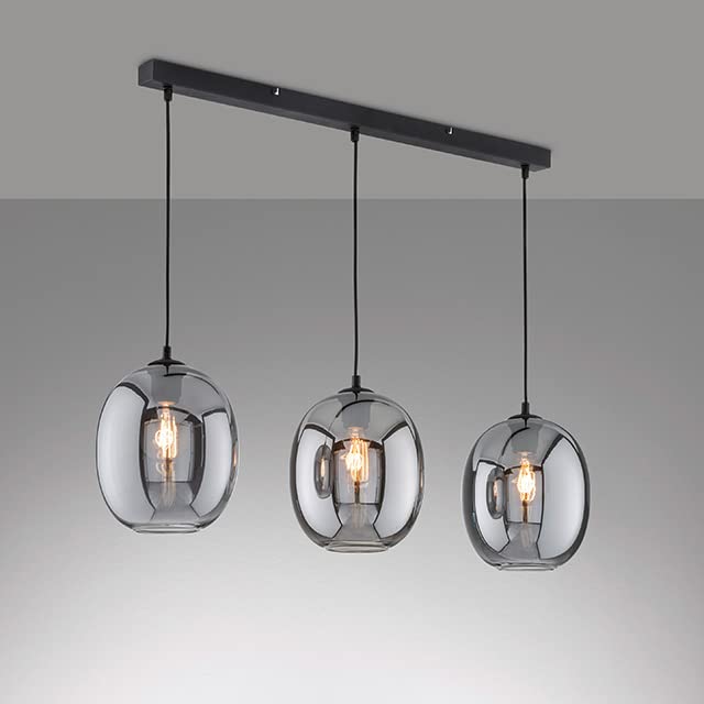 fischer-honsel-nayla-pendelleuchte-3-flammig-sandschwarz-rauchglas image 7