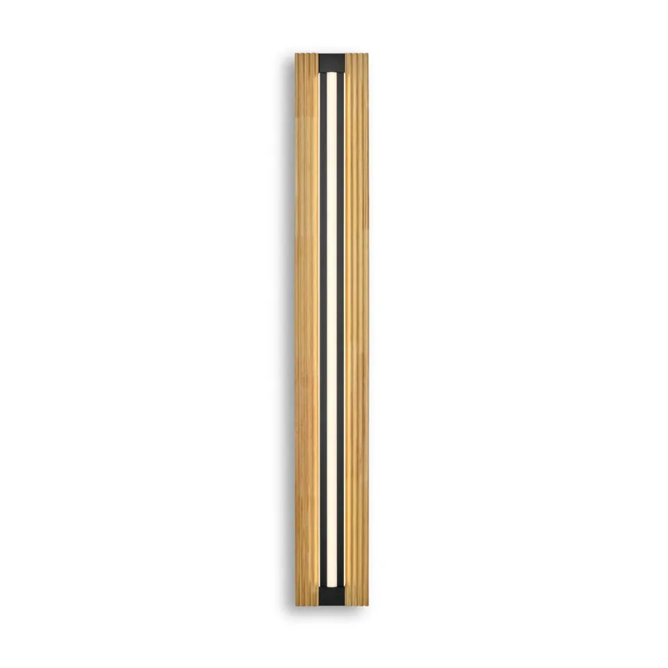 herzblut-buschwerk-groove-deckenleuchte-mit-rillenholz-und-cct image 1