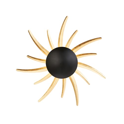 fischer-honsel-sol-wandleuchte-sandschwarz-blattgold-d45-led-10w image 3