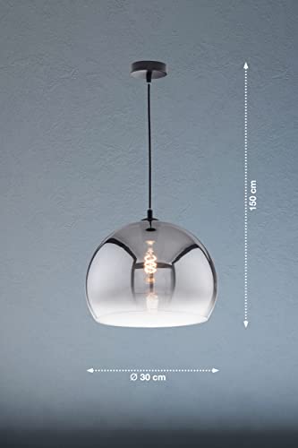 fischer-honsel-amos-pendelleuchte-sandschwarz-rauchglas-d-30-cm-e27 image 7