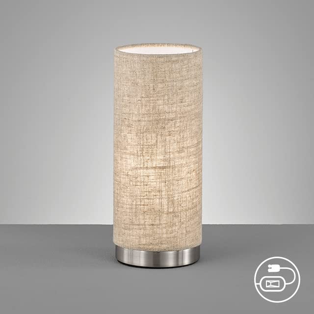 fischer-honsel-thor-tischlampe-10cm-beige-nickelfarben-e14 image 5