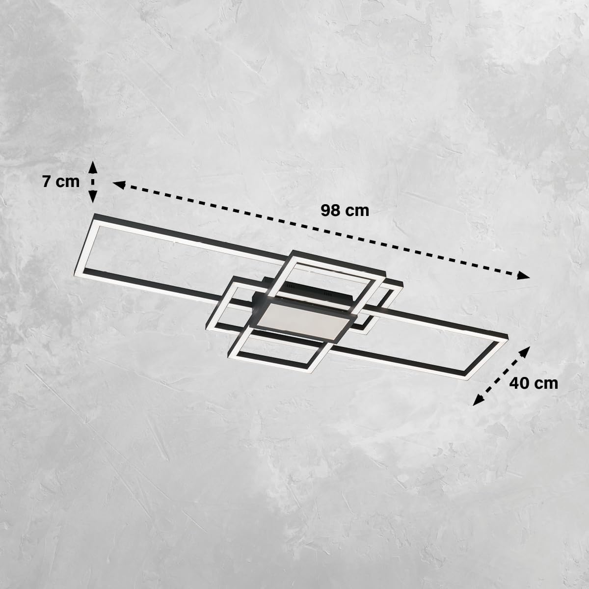 fischer-honsel-seth-deckenleuchte-sandschwarz-98-cm-fernbedienung-cct-dimmbar image 2