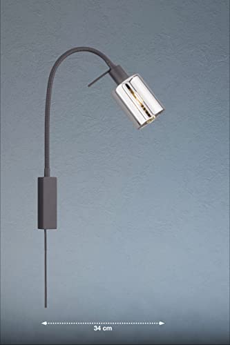 fischer-honsel-iska-wandspot-flex-bettleuchte-sandschwarz-e14 image 7
