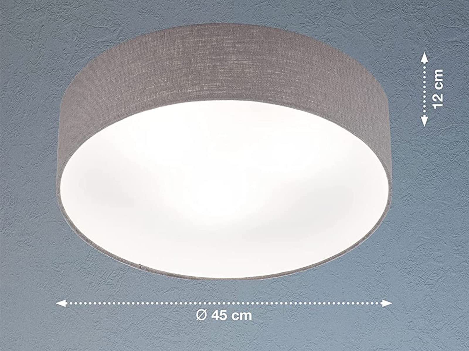 fischer-honsel-maat-pendelleuchte-3x-e14-grauer-leinenschirm image 3