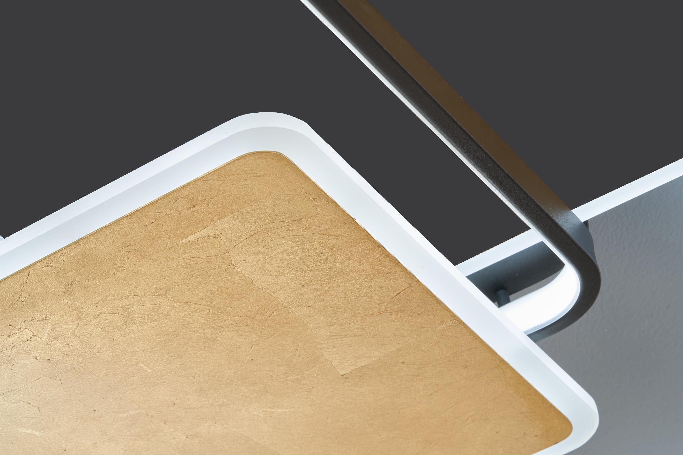 fischer-honsel-quadro-deckenleuchte-90x60-sandschwarz-gold-dimmbar image 3
