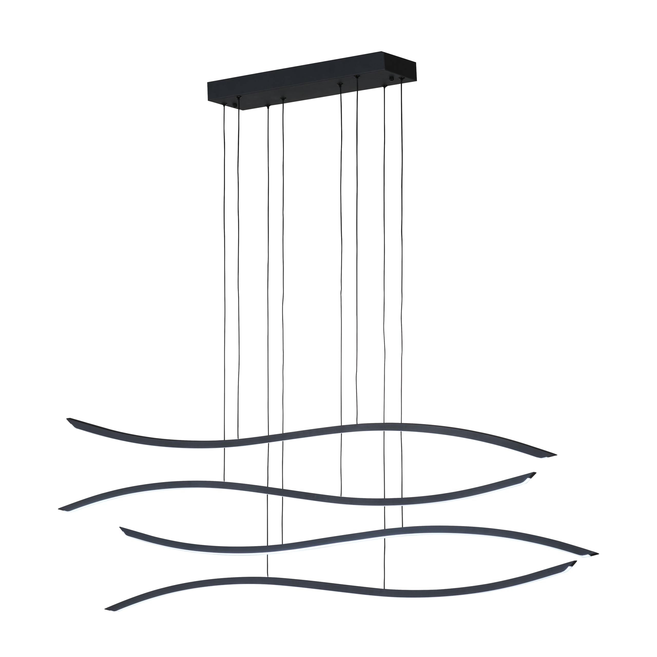 fischer-honsel-fisk-pendelleuchte-schwarz-160-cm-led-9900-lm-dimmbar image 1