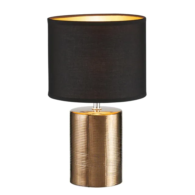 fischer-honsel-bronz-tischleuchte-bronzefarben-antik-schwarz-gold-h-35-cm image 1