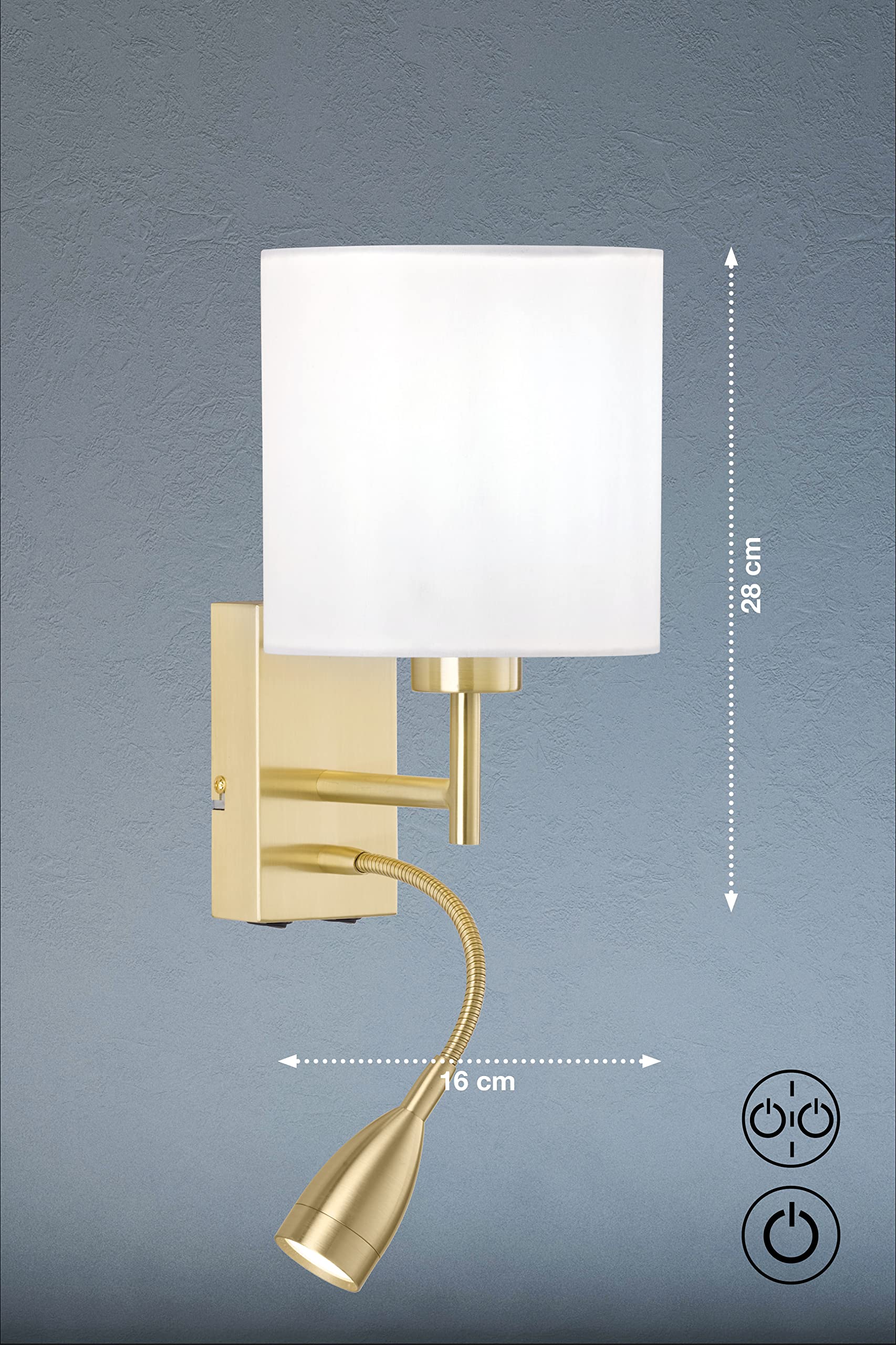 fischer-honsel-dreamer-wandleuchte-mit-led-lesearm-wei-messing image 3