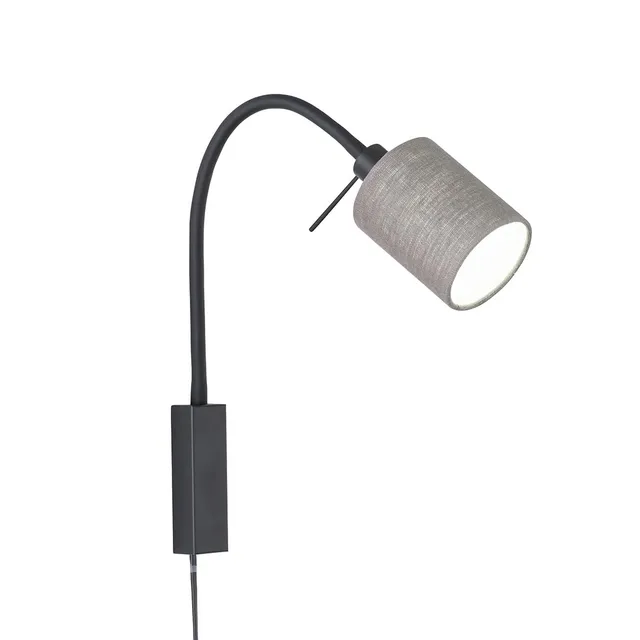 fischer-honsel-maui-wandspot-flex-bettleuchte-sandschwarz-leinen-grau-ausladung- image 1