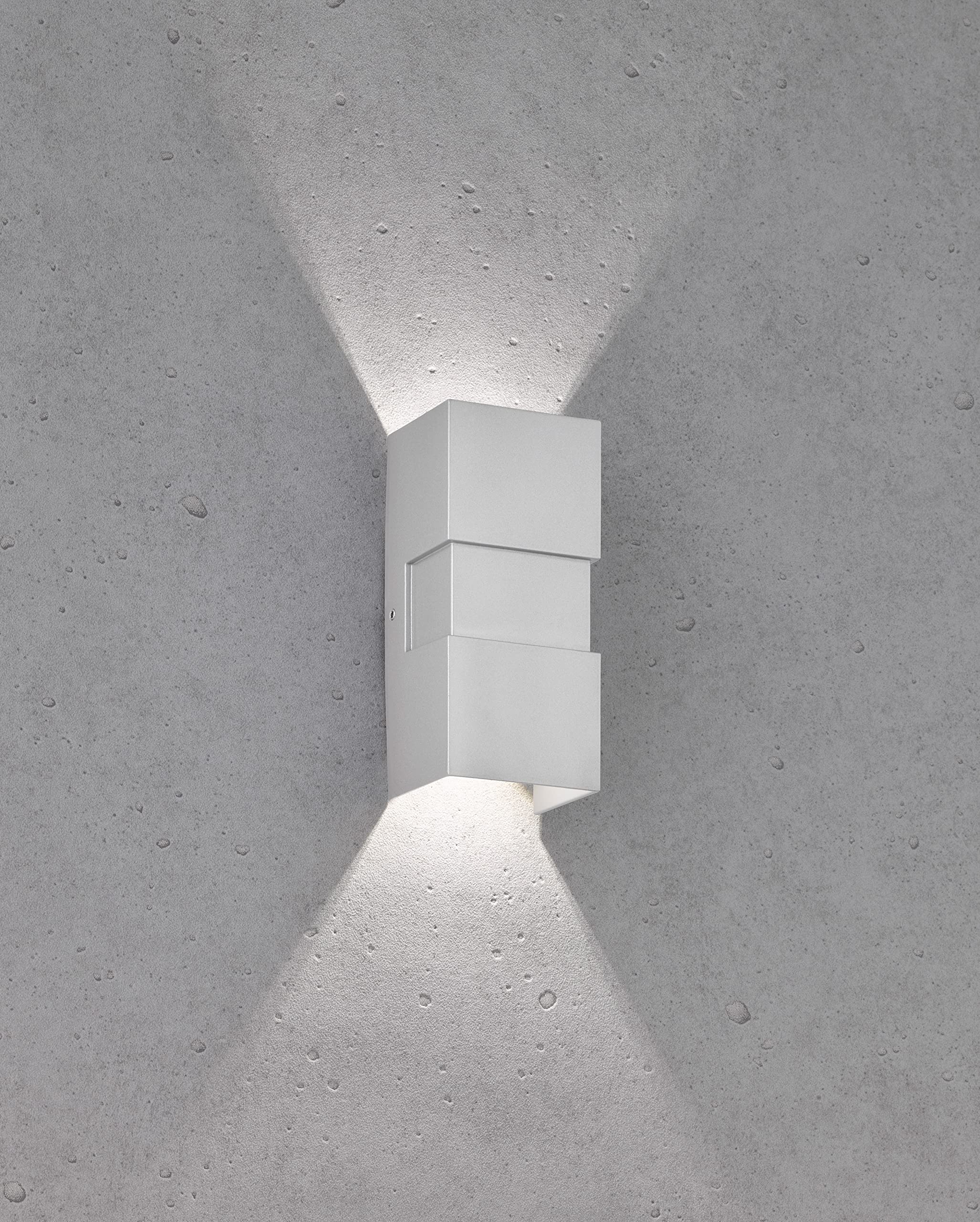 fischer-honsel-oslo-led-au-enwandleuchte-silber-up-down-380-lm image 2