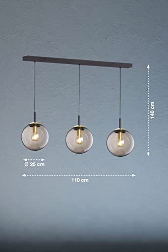 fischer-honsel-dini-pendelleuchte-3-flammig-schwarz-altmessing-rauchglas image 6