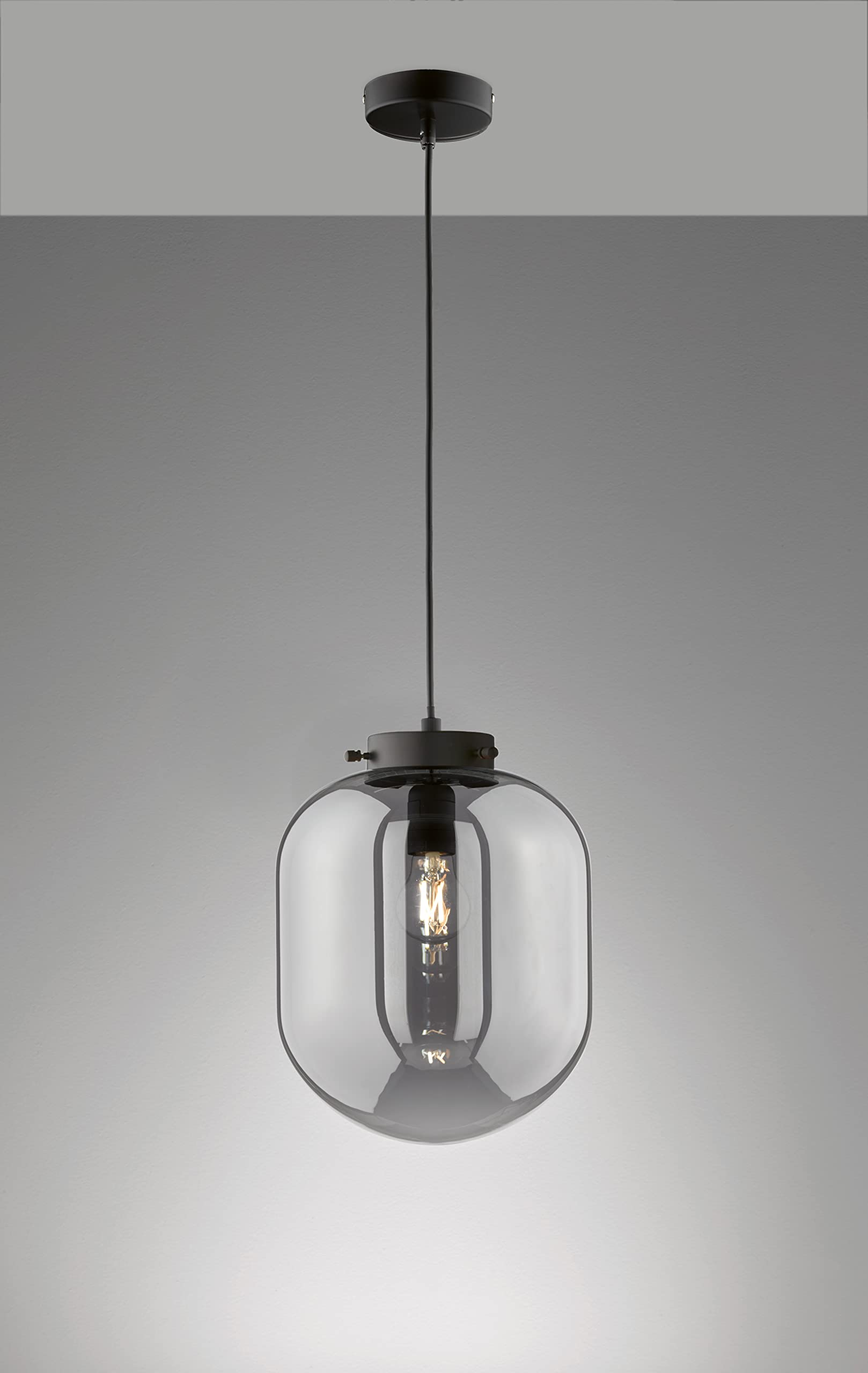 fischer-honsel-regi-pendelleuchte-schwarz-matt-rauchglas-e27 image 3
