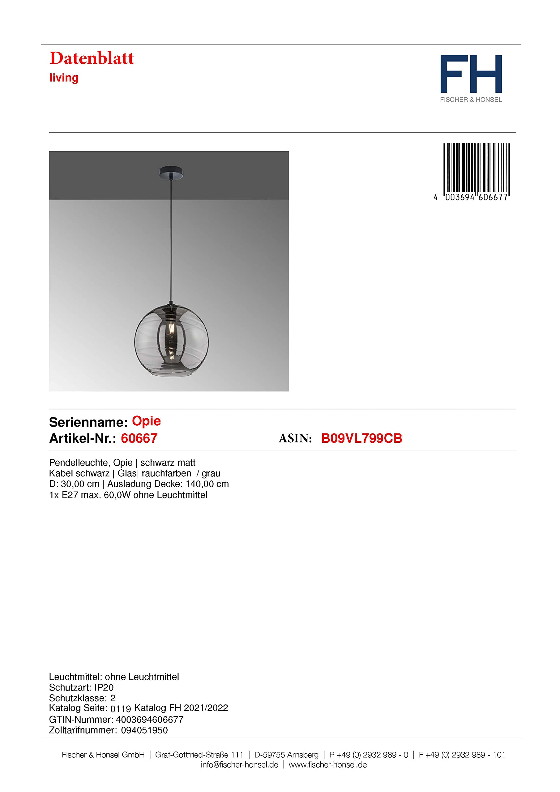 fischer-honsel-opie-pendelleuchte-rauchglas-30-cm-e27 image 5