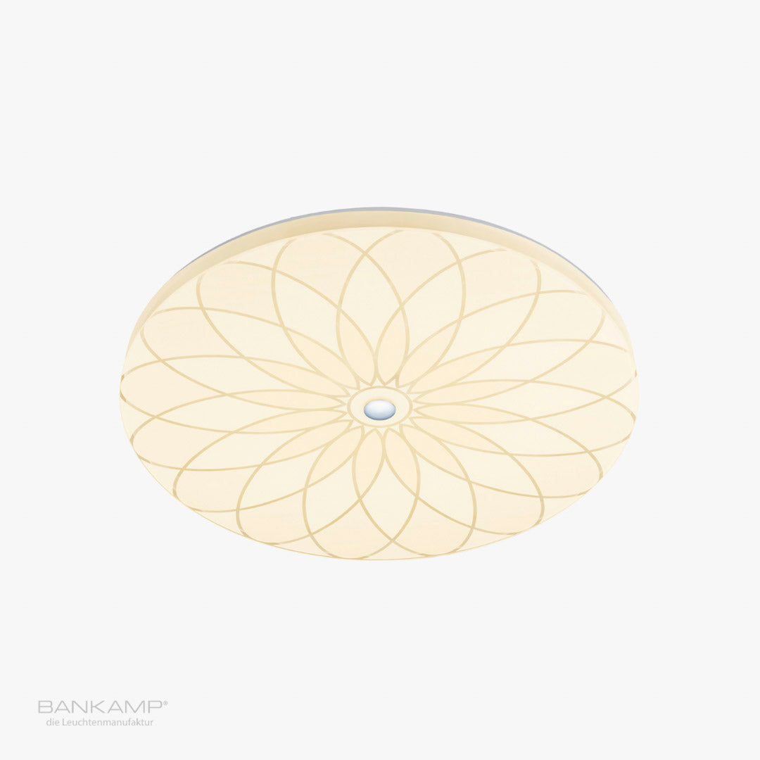 bankamp-mandala-led-deckenleuchte-strukturglas-dimmbar image 1