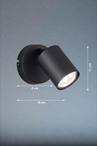 fischer-honsel-vano-wandleuchte-sandschwarz-gu10-8x11cm image 7