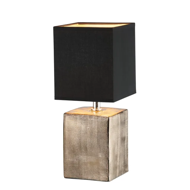 fischer-honsel-ouro-tischleuchte-bronze-antik-14x14x35-cm-e14 image 1