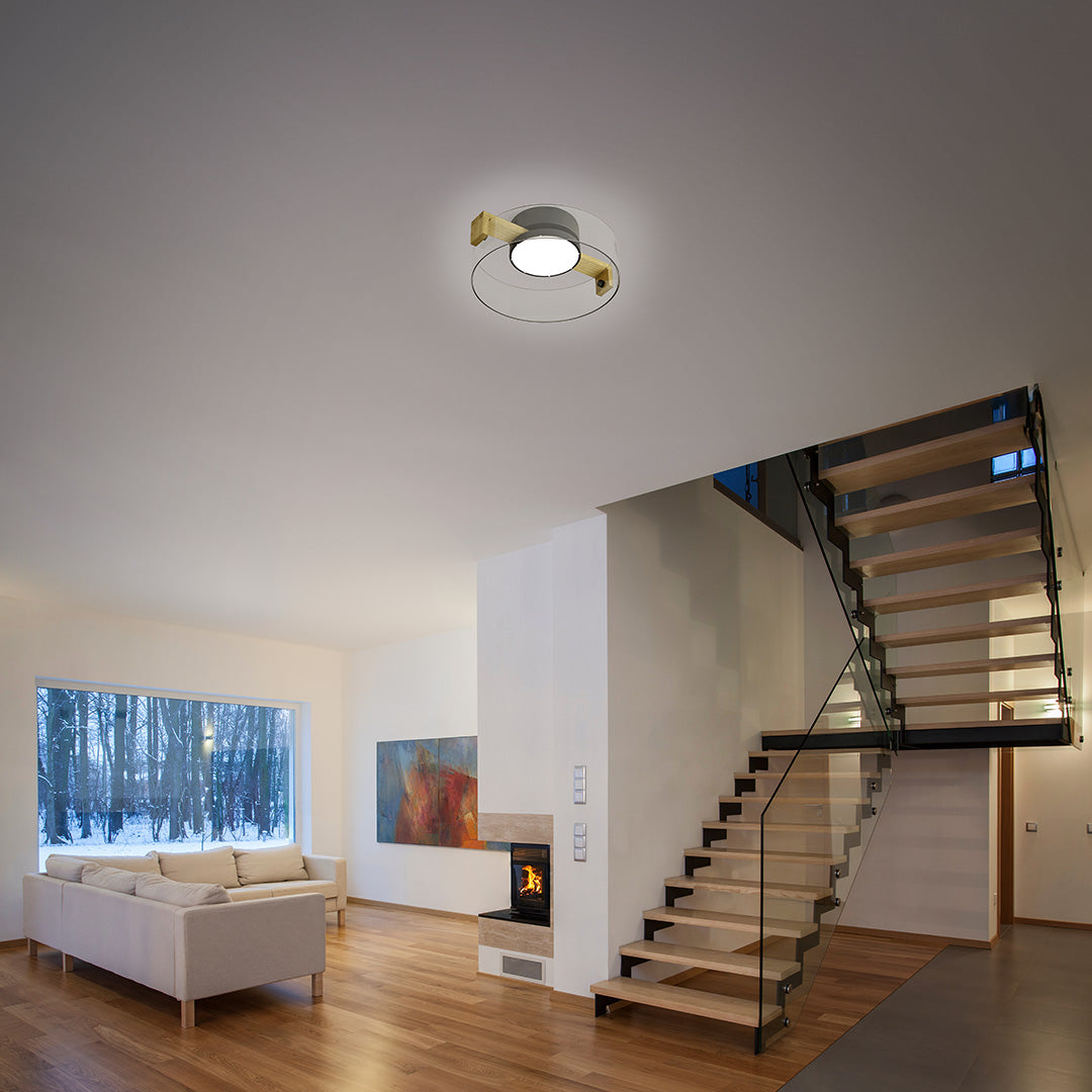 herzblut-talon-deckenleuchte-glas-mit-eiche-led image 2