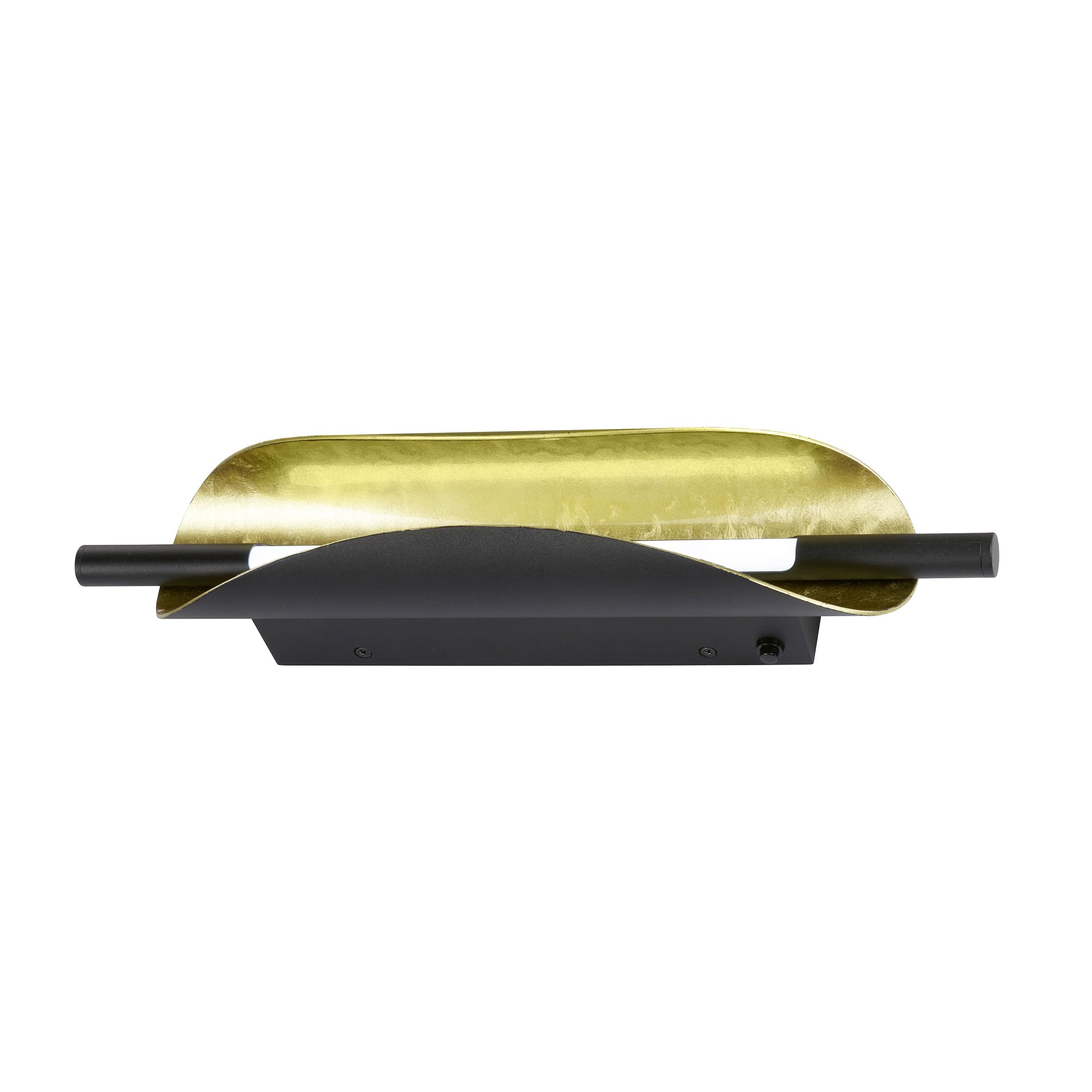 fischer-honsel-skal-wandleuchte-schwarz-gold-42-cm-dimmbar-3x-cct-led image 1