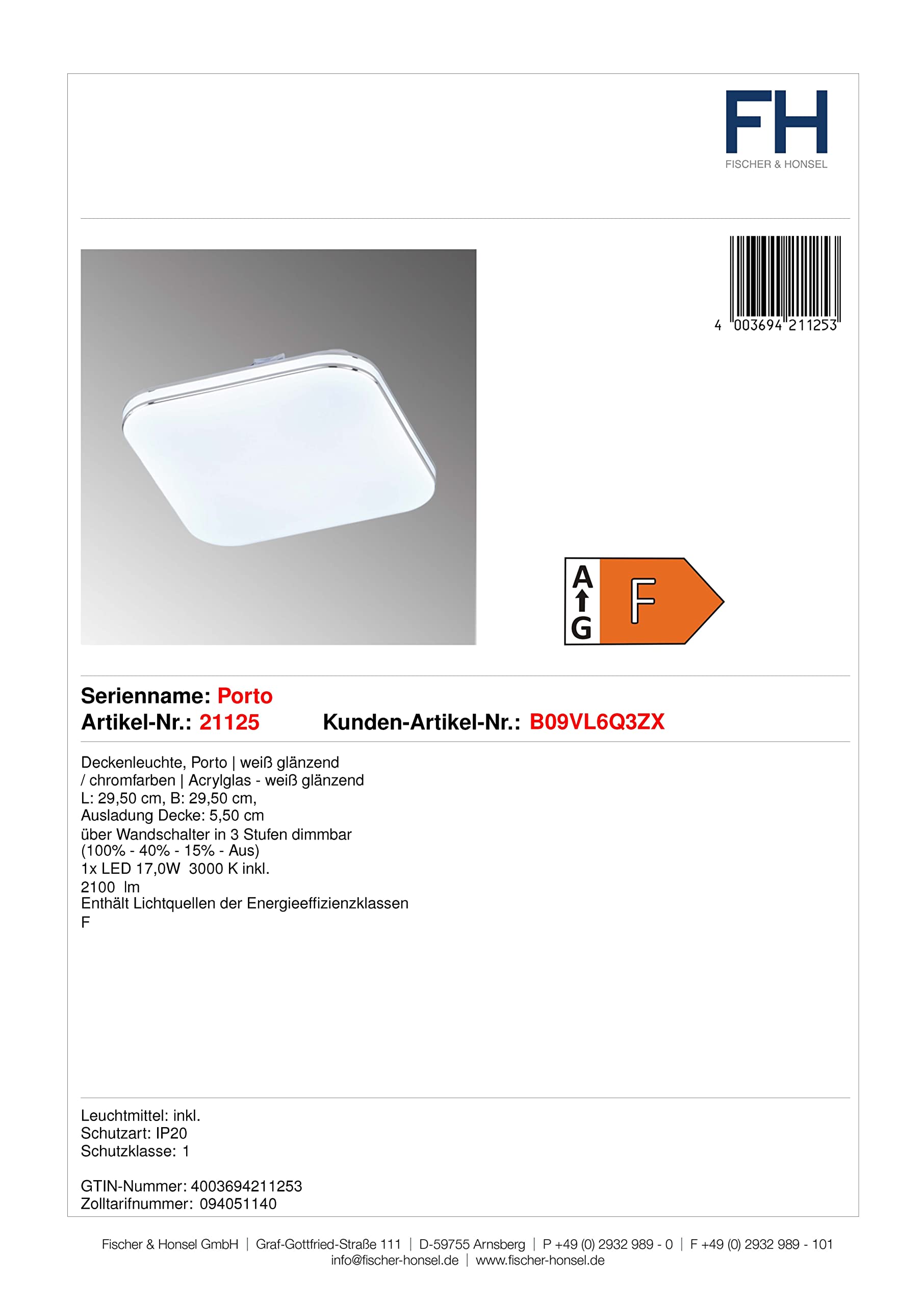 fischer-honsel-porto-deckenleuchte-29-5-cm-wei-gl-nzend-chrom-17w-led image 4
