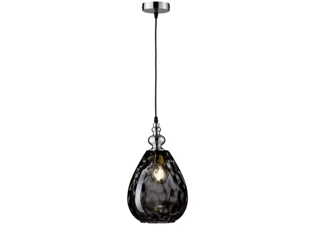 fischer-honsel-uller-pendelleuchte-e27-rauchglas-mattnickel-20cm image 1