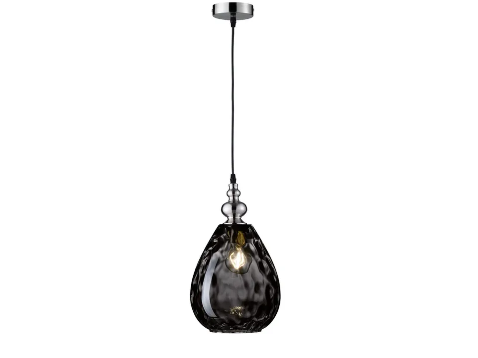 fischer-honsel-uller-pendelleuchte-e27-rauchglas-mattnickel-20cm image 1
