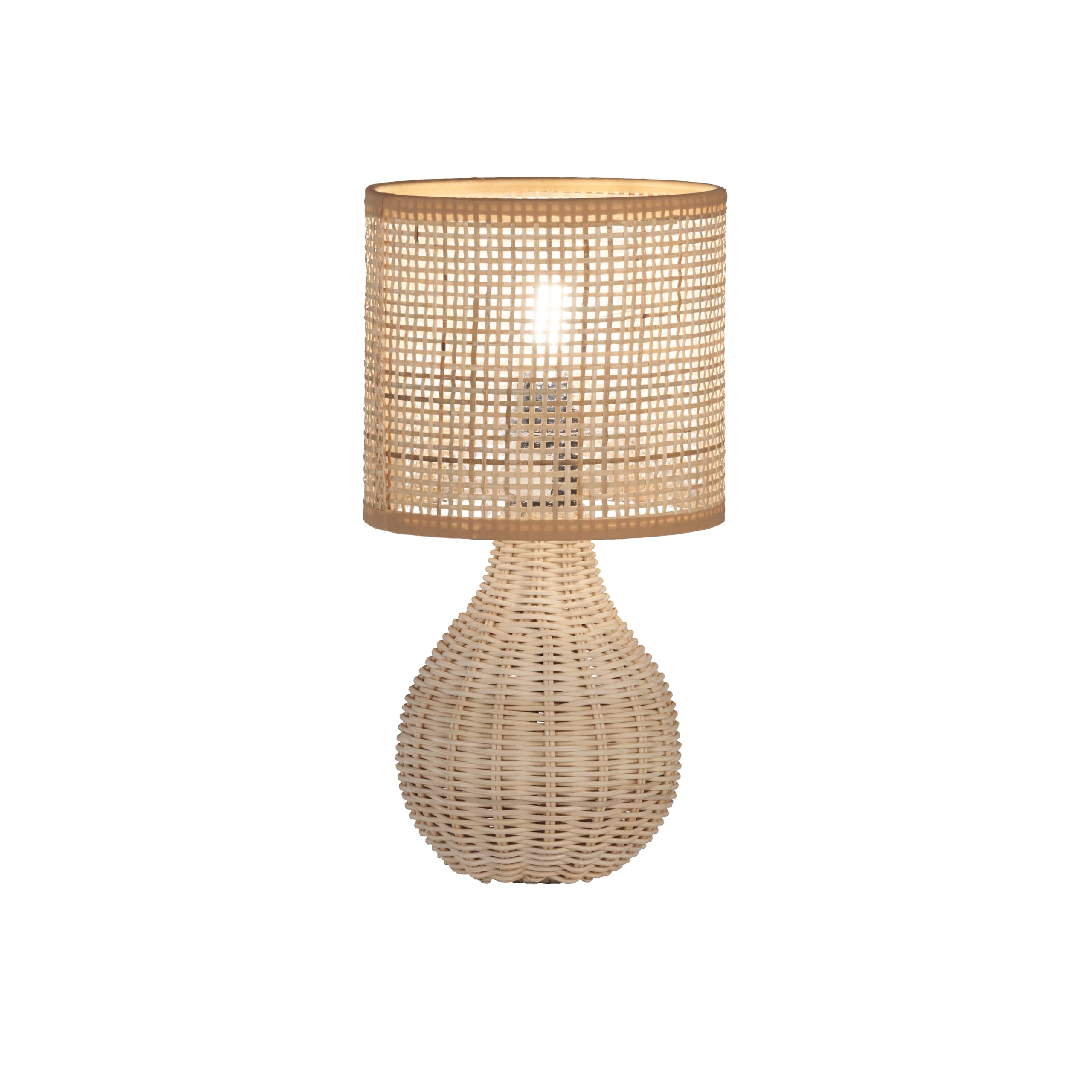 fischer-honsel-nature-tischleuchte-rebe-natur-31-cm-e14-schirm image 1