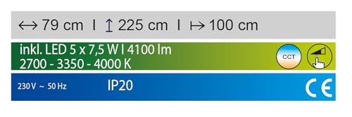 fischer-honsel-dent-led-stehleuchte-bogen-225-cm-dimmbar-cct-4100-lm image 8
