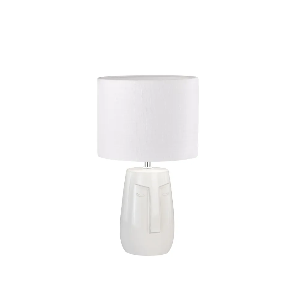fischer-honsel-face-tischleuchte-beige-h-39-cm-e14 image 1