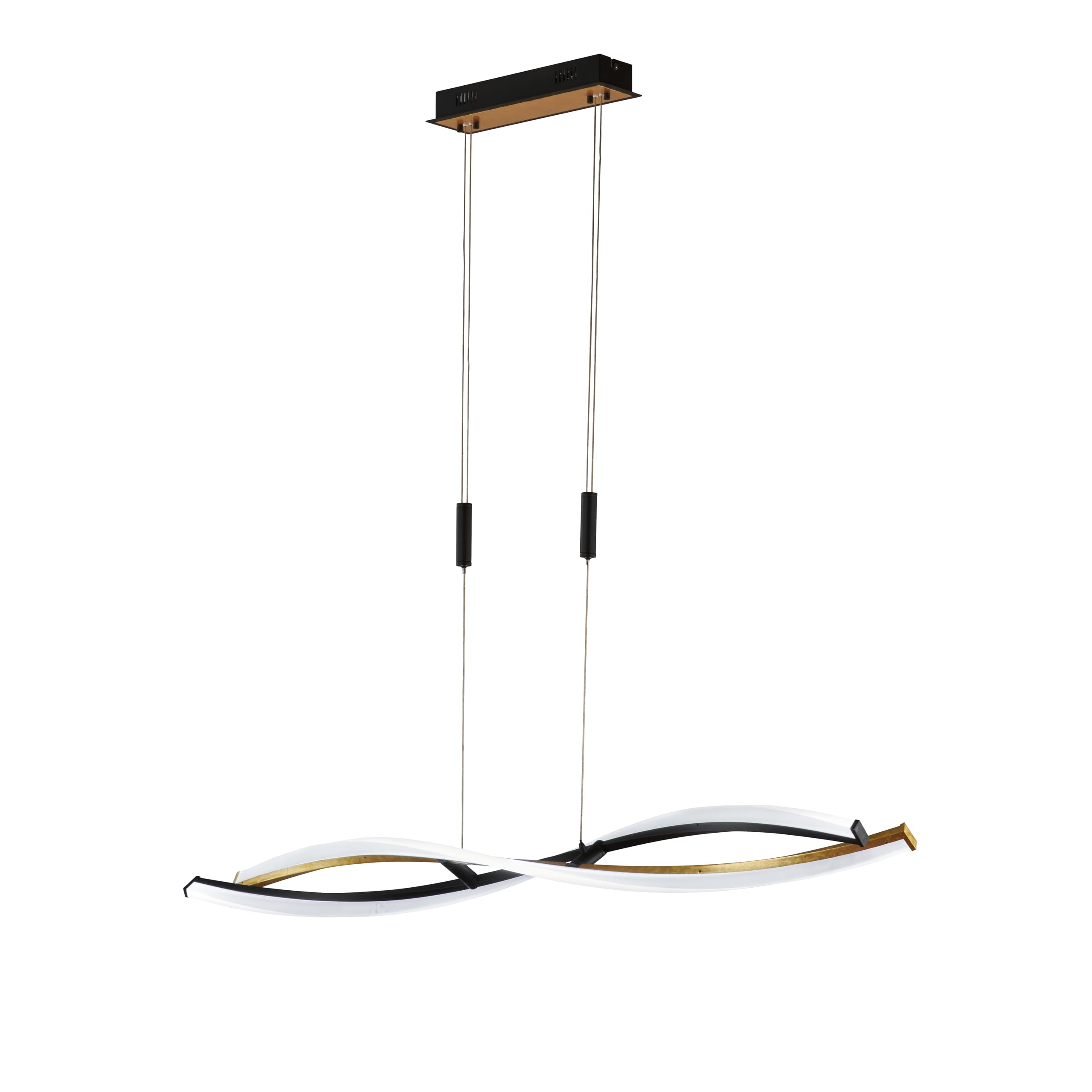 fischer-honsel-torcido-led-pendelleuchte-sandschwarz-gold-105-5-cm-dimmbar-cct image 1
