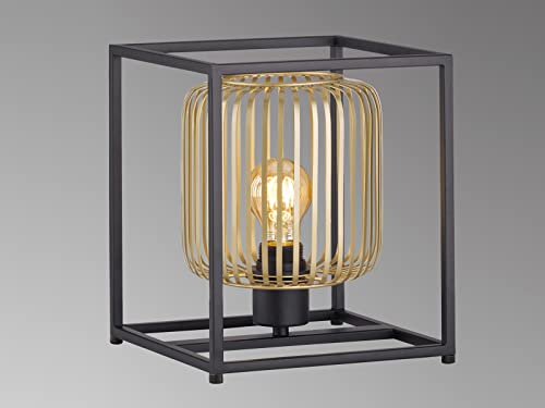 fischer-honsel-tischleuchte-sandschwarz-gold-1x-e27 image 8
