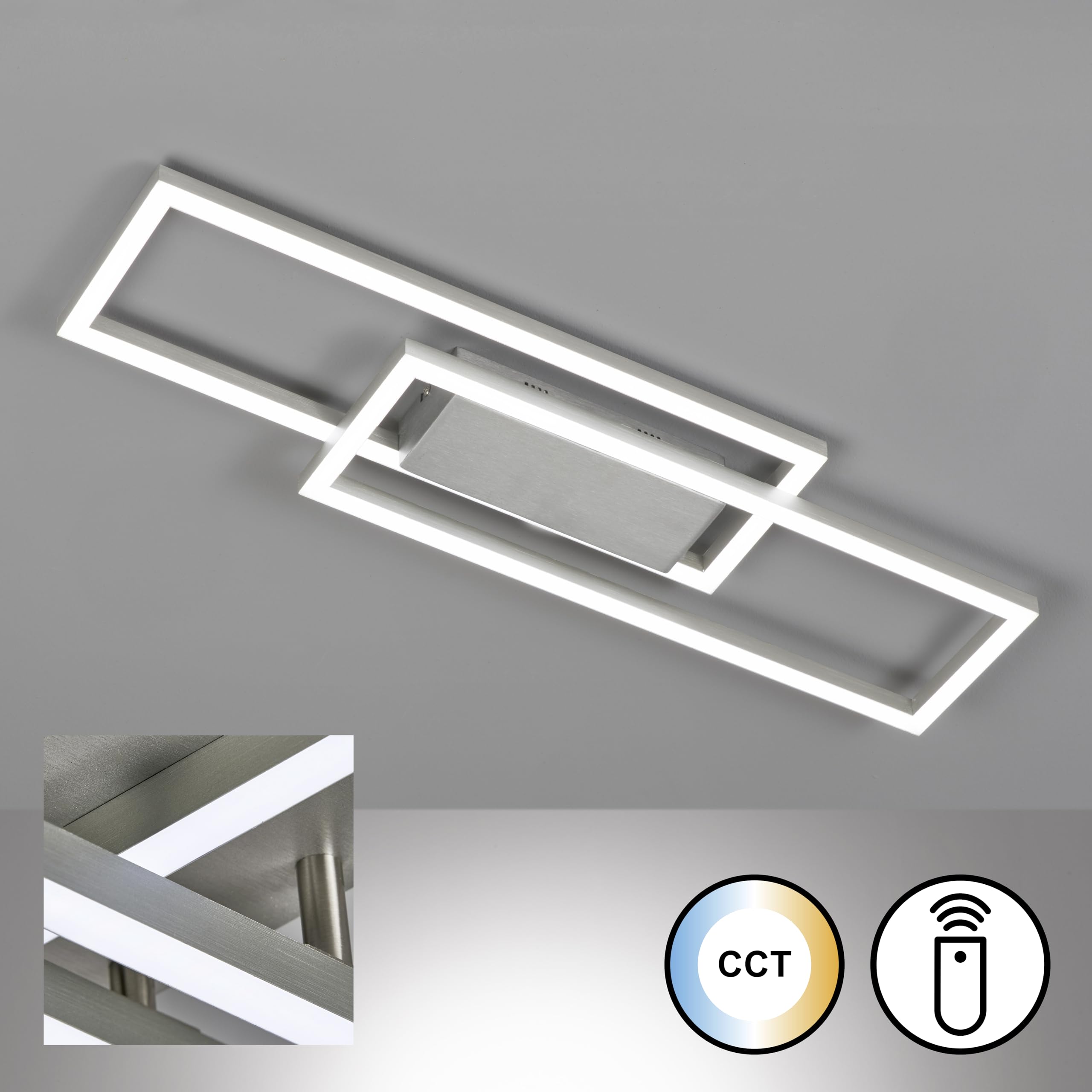 fischer-honsel-seth-led-deckenleuchte-aluminiumfarben-geb-rstet-70-cm-dimmbar-cc image 2