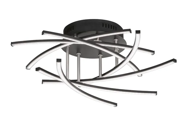 fischer-honsel-cross-tw-deckenleuchte-55-cm-sandschwarz-cct-fernbedienung image 1