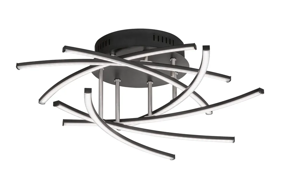 fischer-honsel-cross-tw-deckenleuchte-55-cm-sandschwarz-cct-fernbedienung image 1