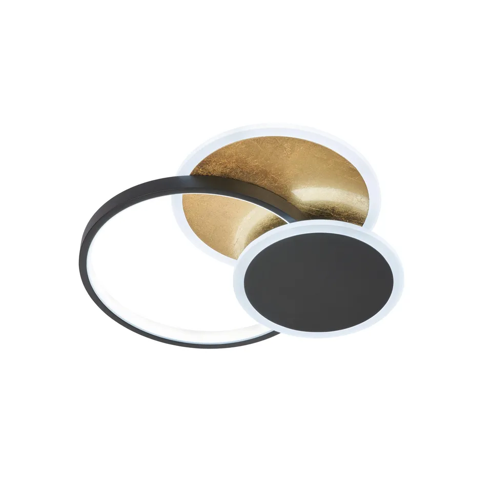 fischer-honsel-tomo-deckenleuchte-sandschwarz-gold-40-cm-dimmbar-cct image 1