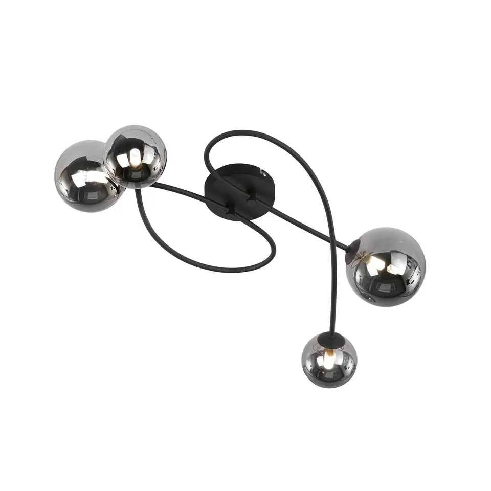 fischer-honsel-bala-deckenleuchte-sandschwarz-rauchglas-78-5-cm-4x-g9-led image 1