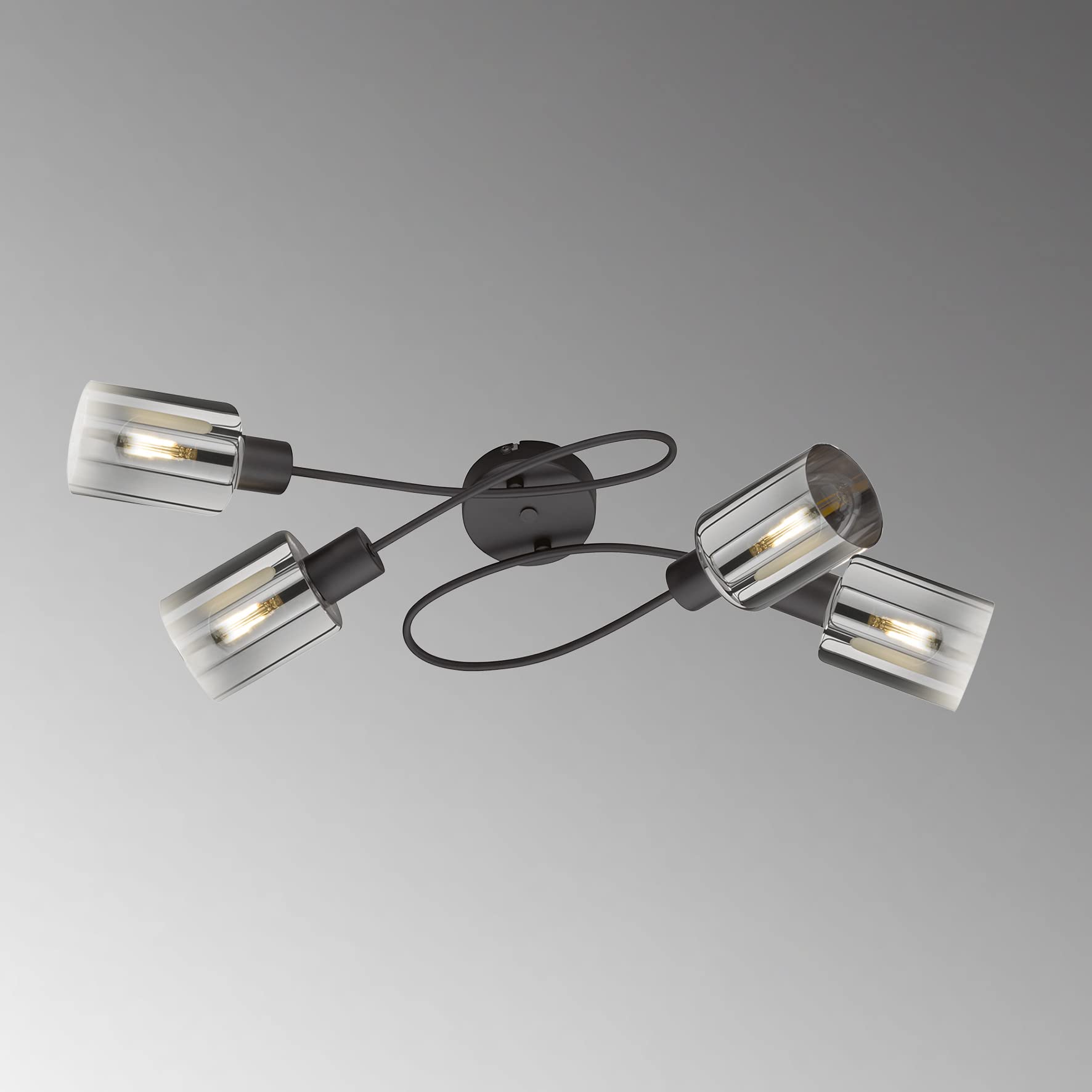 fischer-honsel-iska-deckenleuchte-4-flammig-rauchglas-sandschwarz image 3