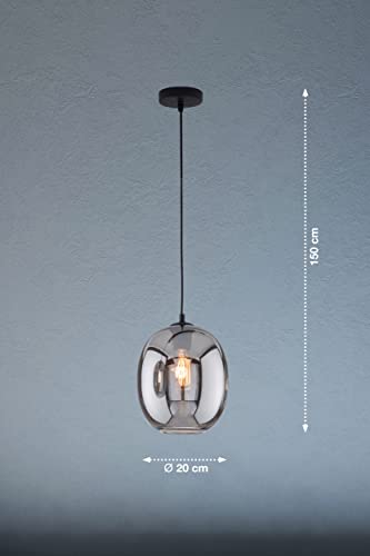 fischer-honsel-nayla-pendelleuchte-sandschwarz-rauchglas-e27 image 6