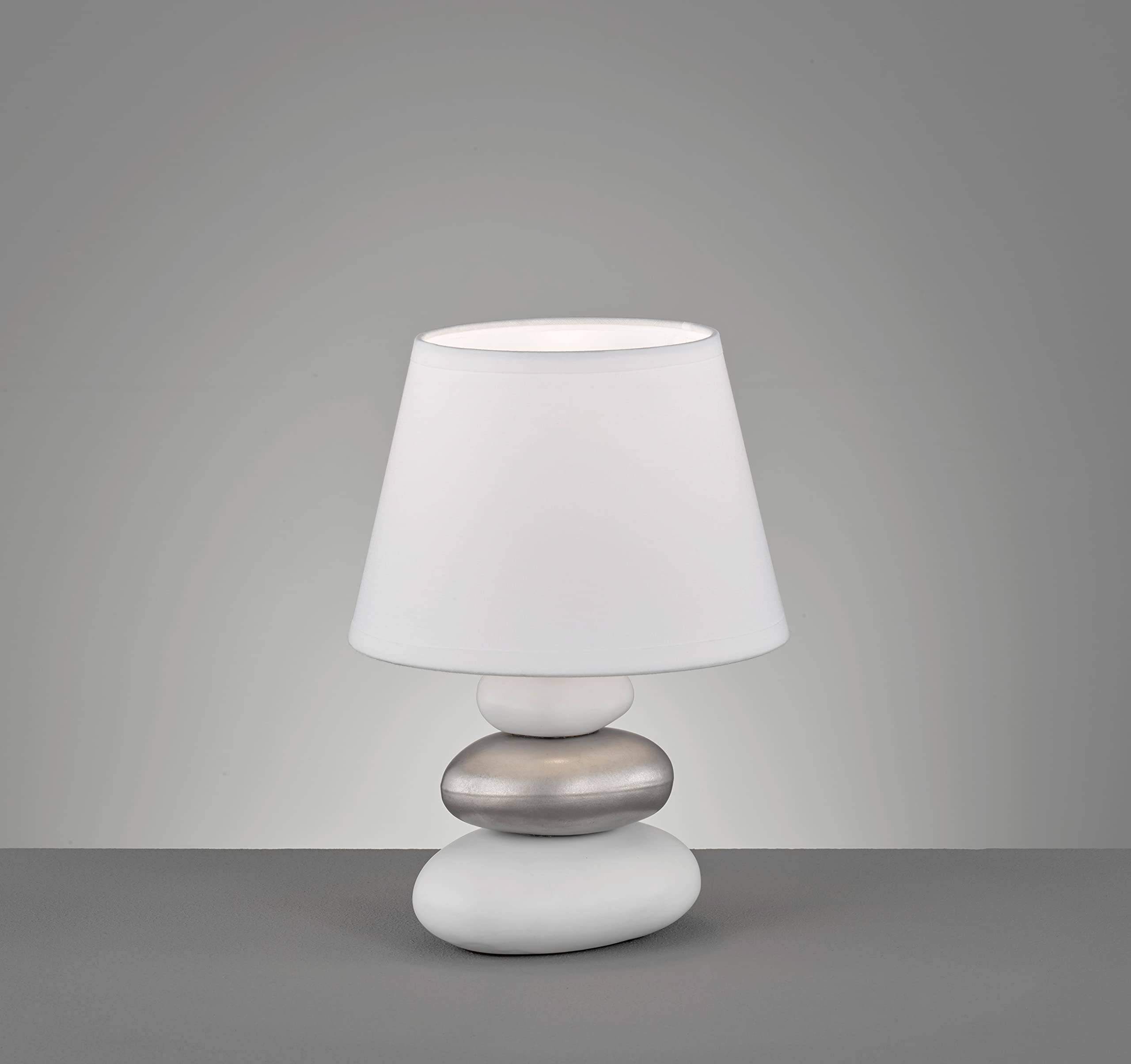 fischer-honsel-pibe-tischleuchte-keramik-stein-optik-wei-silber-e14-17-cm image 2