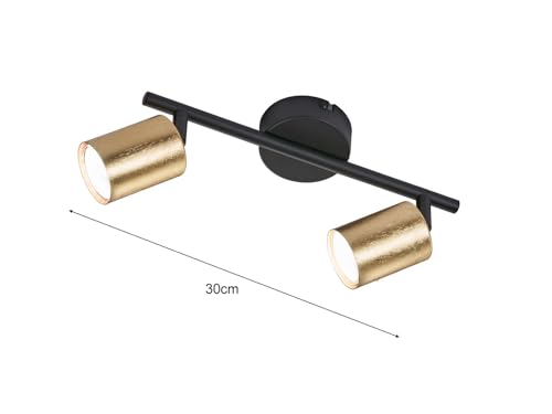 fischer-honsel-vano-spotleuchte-2-flammig-sandschwarz-blattgold-gu10 image 6